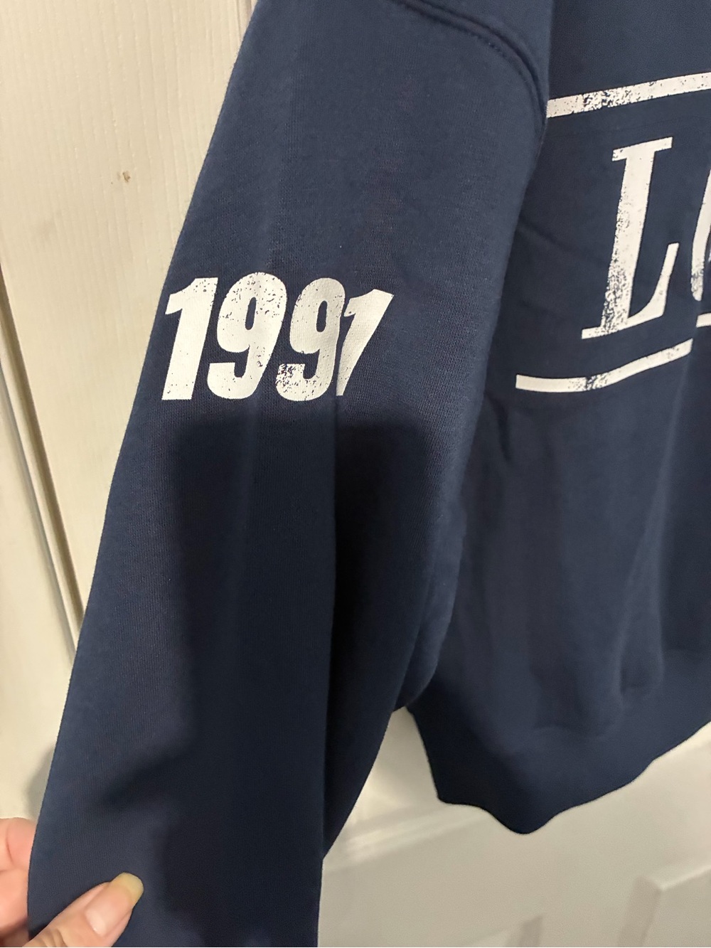 wild fable Navy Blue London Graphic Pullover Sweatshirt - Picture 5 of 7